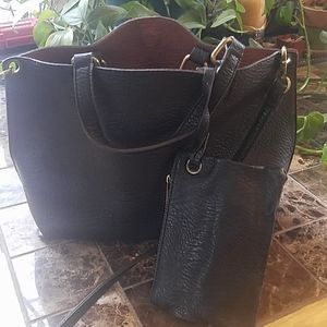 Anthropolgie Vegan reversible tote/purse